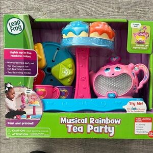 NEW - Musical Rainbow Tea Party set - lights and sounds